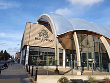 Exterior of Hull History Centre on a sunny day