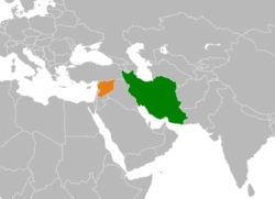 نقشهٔ مکان‌نمای Iran و Syria