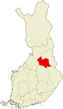 موقعیت ناحیه کایانی Kajaani sub-region