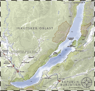 نقشه دریاچه بایکال