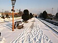 Kidderminster Town in the snow.