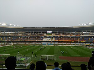 El estadio de la Juventud India en Calcuta, sede de la final.