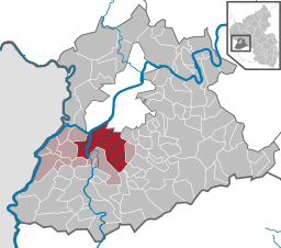 Konz läge i distriktet Trier-Saarburg