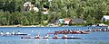 Compétition de canoë-kayak sur le lac