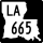 Louisiana Highway 665 marker
