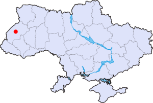 Розташування міста Львів