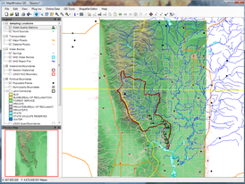 Скриншот программы MapWindow GIS