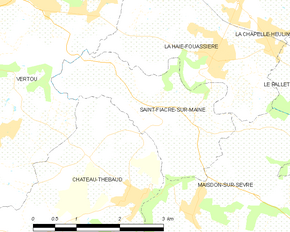 Poziția localității Saint-Fiacre-sur-Maine