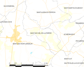 Poziția localității Saint-Michel-de-la-Pierre