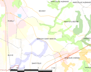 Poziția localității Marigny-Saint-Marcel