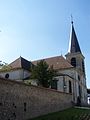 L'église Saint-Vigor, vue latérale.