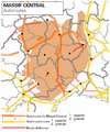 Réseau autoroutier du Massif Central