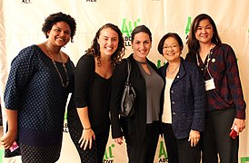 Mazie Hirono with activists