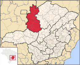 Noroeste de Minas – Mappa