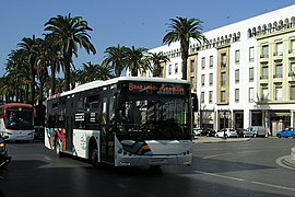 Bus Scania sur la ligne 8, dans le centre-ville.