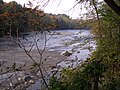 La rivière du Moulin du Portage à Lotbinière en octobre 2005.