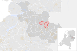 Locatie van de gemeente Twenterand (gemeentegrenzen CBS 2016)