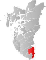 Lage der Kommune in der Provinz Rogaland