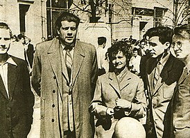 Борис Саченко — второй справа (1958 год)