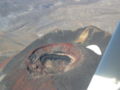 Foto aerea del cratere