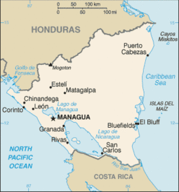 Nicaragua - Mappa