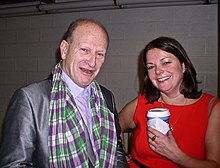 Nicholas de Jongh with Evening Standard theatre critic Fiona Mountford, November 2010