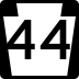 Pennsylvania Route 44 marker