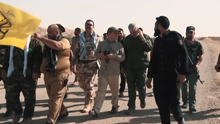 PMF commanders with IRGC advisors during the 2017 Hawija offensive PMF with Iranian advisors during Hawija offensive.png