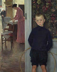 Enfant et femme dans un intérieur (vers 1890), Paris, musée d'Orsay.