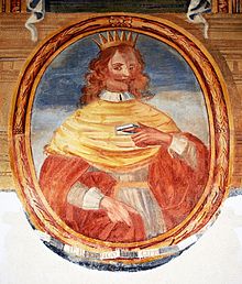 Portrait of Henry I of Cyprus in Galatina (Lecce).jpg
