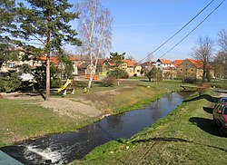 Botič v severozápadní části Křeslic