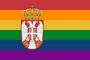 Serbia Gay pride flag of Serbia[156]