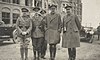 Prince Alexander of Teck with his fellow officers, Lieutenant-Colonel Barry, Lieutenant Lord Claud Hamilton, Colonel and Prince Alexander at Nieuport, March 1915.jpg