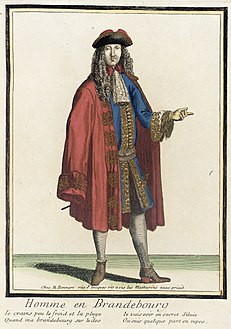 'Homme en Brandebourg', Henri Bonnart, 1676-1683