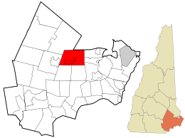 Rockingham County New Hampshire incorporated and unincorporated areas Epping highlighted.svg