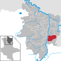 Schönhausens läge i Landkreis Stendal