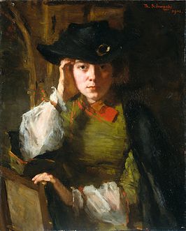 Portret van Lizzy Ansingh, schilderes