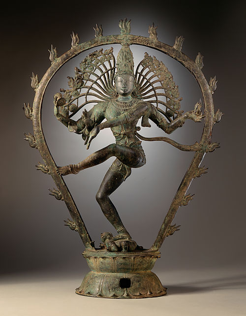 Chola dynasty statue depicting Shiva dancing as Nataraja