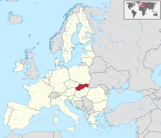 Położenie Słowacji