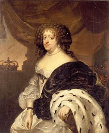 Královna Žofie Amálie kolem r. 1670 autor Abraham Wuchters