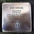 Stolperstein für Fritz Schlesinger