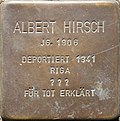 Stolperstein für Albert Hirsch (Cardinalstraße 9)