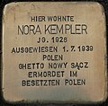 Stolperstein für Nora Kempler (Liebigstraße 155)