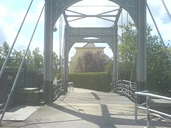 The bridge crossing the Lock in Strijensas