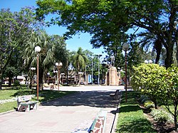 Praça Artigas na capital Tacuarembó
