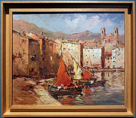 Tony Cardella, vue du Vieux-Port de Bastia, 1938