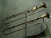 Baroque trumpets by Johann Wilhelm Haas, 1671, Nuremberg.
