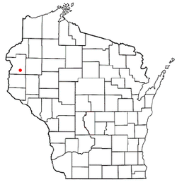 Location of Amery, Wisconsin