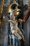 Путти. XVIII в. Дерево, роспись. Паломническая церковь в Байтенхаузене, Баден-Вюртемберг, Германия