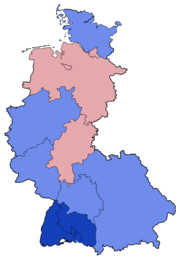 West German Federal Election - Party results by state - 1949.png